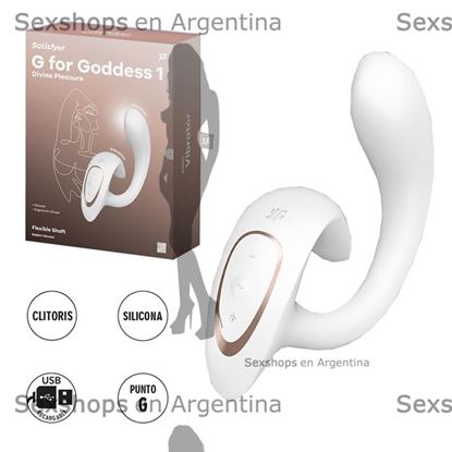 G for Goddess 1 Estimulador de punto G y Clitoris con dos motores y carga USB